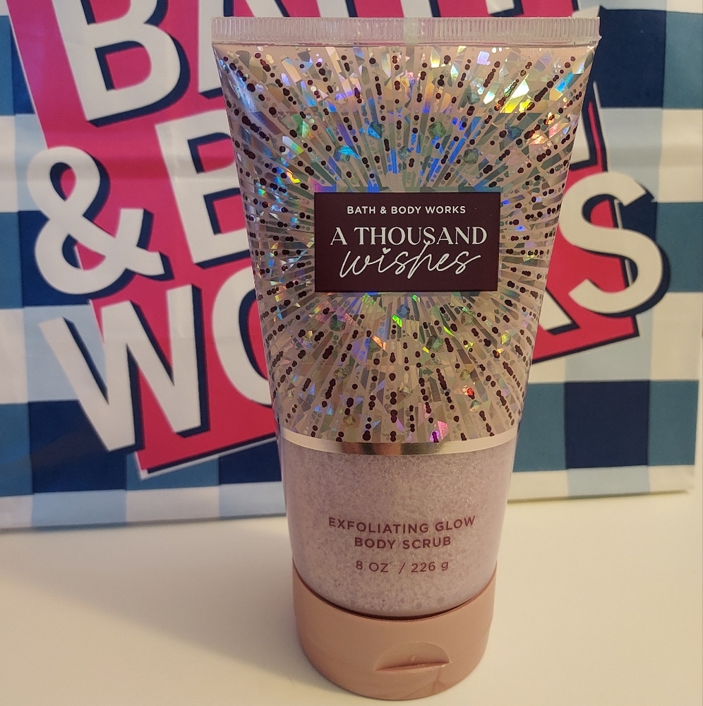 BBW A Thousand Wishes exfoliating glow body scrub 8oz.